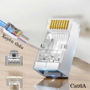 Hạt mạng Cat6A FTP Xuyên thấu, PicoLink PL-XT19166AS