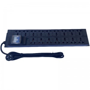 Thanh nguồn PDU ổ cắm tủ rack PDU12/16/20/24 cổng 10A 16A 4000W có aptomat bảo vệ, bảo vệ chống sét